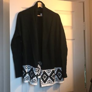 Dark Green not Grinch Mean Winter Cardigan